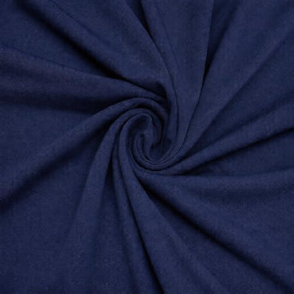 ITY Jersey Knit Fabric by the Yard - 2-Way Stretch Apparel - Navy