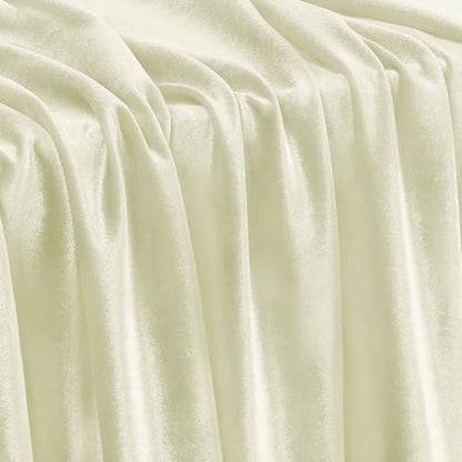 Stretch Velvet Fabric - Soft Dress & Costumes by the Yard - Ivory