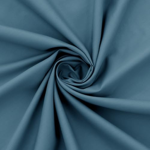 Soft Cotton Fabric, Breathable for DIY Crafts & Apparel - Dusty Blue