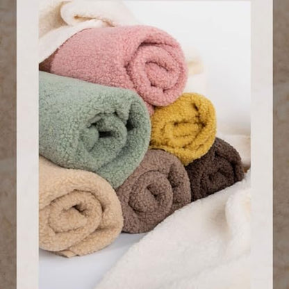 Shaggy Craft Fur Sherpa Fleece Fabric, Plush Cloth for Toys & Throws