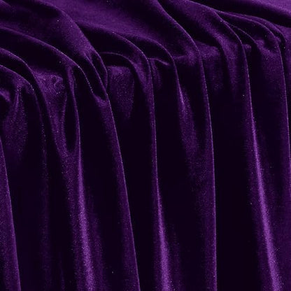 Stretch Velvet Fabric - Soft Dress & Costumes by the Yard - Dark Purple