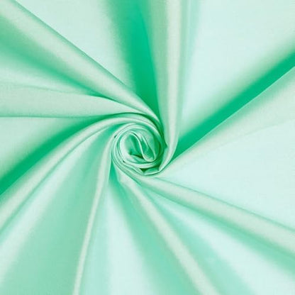 Taffeta Lining Fabric by the Yard - 100% Polyester, 80 GSM - Mint