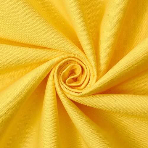 Cotton Duck Canvas Fabric by the Yard - Heavy Duty 10 Oz - Yellow