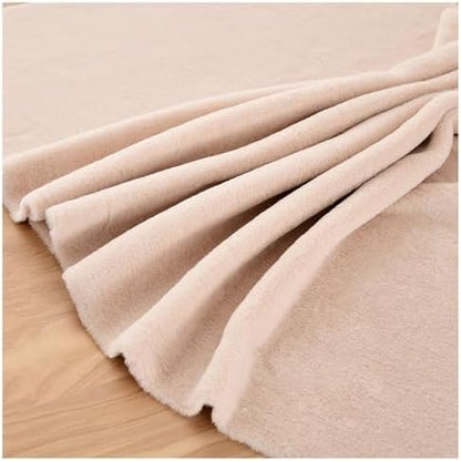 Faux Fur Square Fabric, Shaggy Craft Fur for Costumes & Decor - Beige
