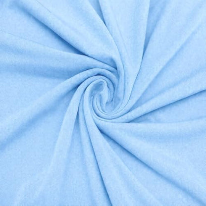 ITY Jersey Knit Fabric by the Yard - 2-Way Stretch Apparel - Baby Blue