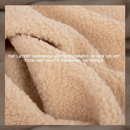 Shaggy Craft Fur Sherpa Fleece Fabric, Plush Cloth for Toys & Throws