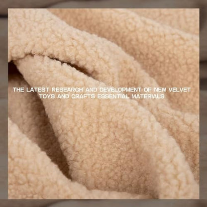 Shaggy Craft Fur Sherpa Fleece Fabric, Plush Cloth for Toys & Throws