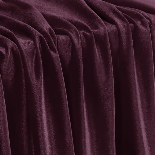 Stretch Velvet Fabric - Soft Dress & Costumes by the Yard - Grape Purple