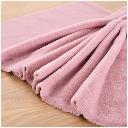 Faux Fur Square Fabric, Shaggy Craft Fur for Costumes & Decor - Pink 3