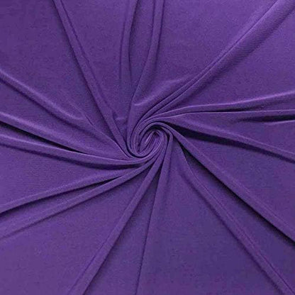 ITY Jersey Knit Fabric by the Yard - 2-Way Stretch Apparel - Purple