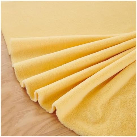 Faux Fur Square Fabric, Shaggy Craft Fur for Costumes & Decor - Yellow 1