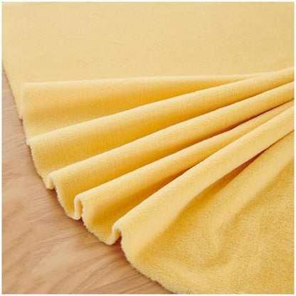Faux Fur Square Fabric, Shaggy Craft Fur for Costumes & Decor - Yellow 1