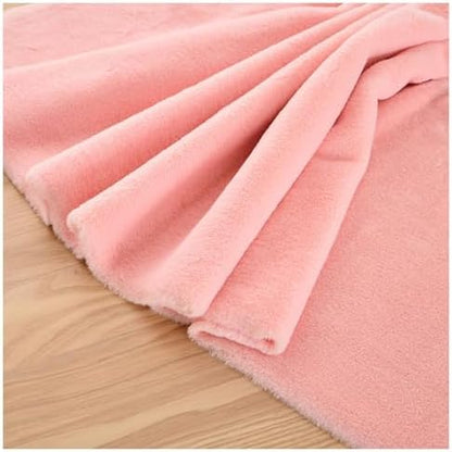 Faux Fur Square Fabric, Shaggy Craft Fur for Costumes & Decor - Pink 4