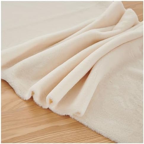 Faux Fur Square Fabric, Shaggy Craft Fur for Costumes & Decor - Cream