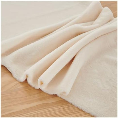 Faux Fur Square Fabric, Shaggy Craft Fur for Costumes & Decor - Cream