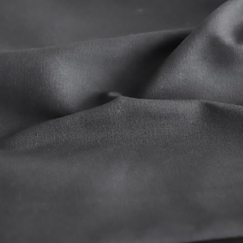 100% Cotton Twill Fabric, 5oz Lightweight for Apparel & Crafts - Dark Grey