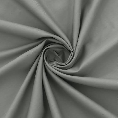 Soft Cotton Fabric, Breathable for DIY Crafts & Apparel - Grey