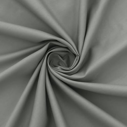 Soft Cotton Fabric, Breathable for DIY Crafts & Apparel - Grey