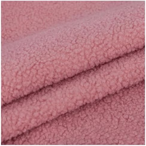 Shaggy Craft Fur Sherpa Fleece Fabric, Plush Cloth for Toys & Throws - Pink
