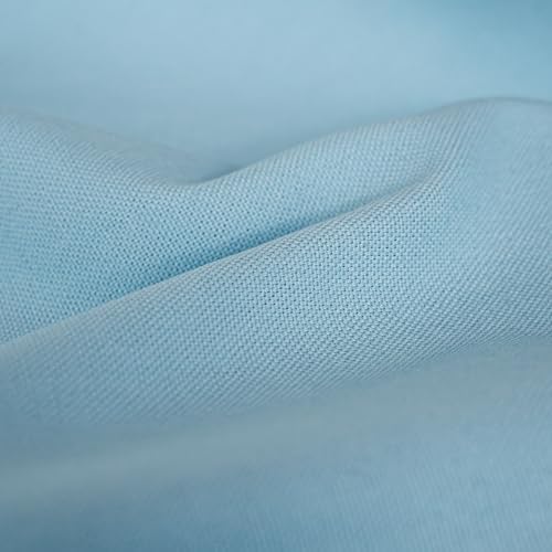 100% Cotton Canvas Fabric, 10oz Heavy for Bags & Upholstery - Sky Blue