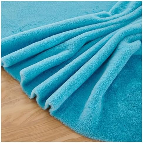 Faux Fur Square Fabric, Shaggy Craft Fur for Costumes & Decor - Blue 5
