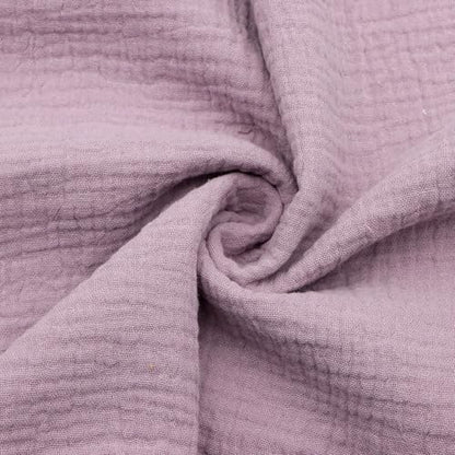 Cotton Double Gauze Fabric - Crinkle Dress & Craft by the Yard - Light Purple