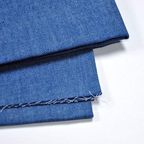 Indigo Denim Chambray Fabric, Lightweight Cotton for Apparel