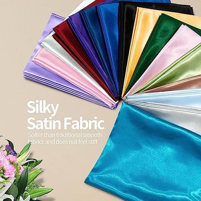 Satin Fabric, 100% Polyester Charmeuse Cloth