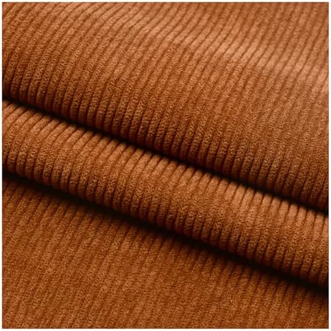 Stretch Corduroy Fabric, 50x155cm Solid Wale Cloth for Apparel & Bags - Caramel