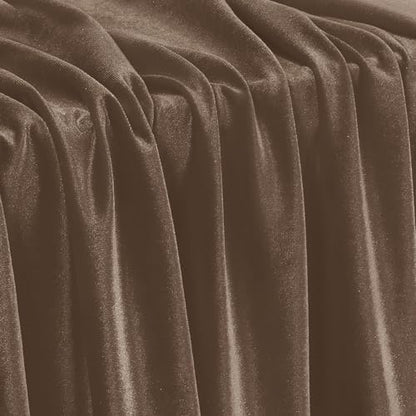 Stretch Velvet Fabric - Soft Dress & Costumes by the Yard - Brown