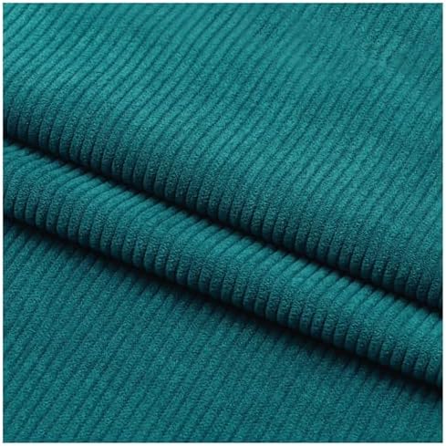 Stretch Corduroy Fabric, 50x155cm Solid Wale Cloth for Apparel & Bags - Green 3
