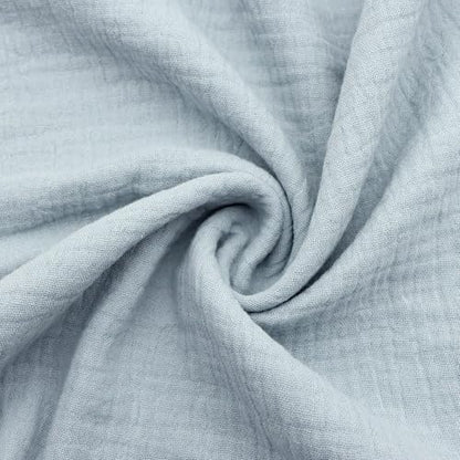 Cotton Double Gauze Fabric - Crinkle Dress & Craft by the Yard - Blue Gray