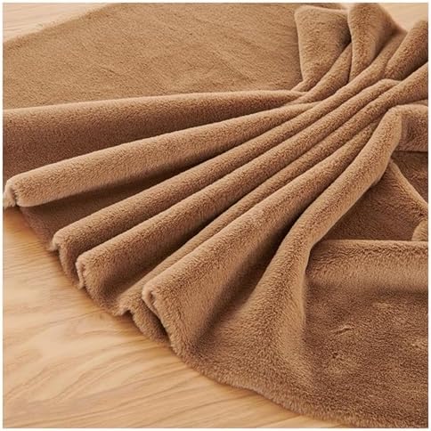 Faux Fur Square Fabric, Shaggy Craft Fur for Costumes & Decor - Brown