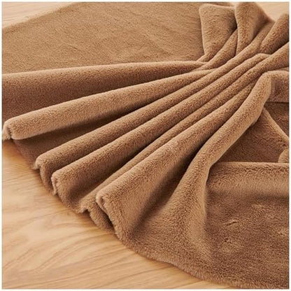 Faux Fur Square Fabric, Shaggy Craft Fur for Costumes & Decor - Brown
