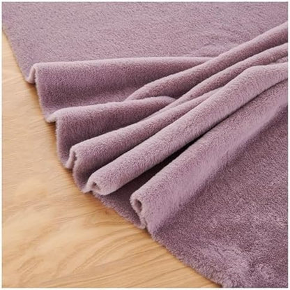 Faux Fur Square Fabric, Shaggy Craft Fur for Costumes & Decor - Purple 1