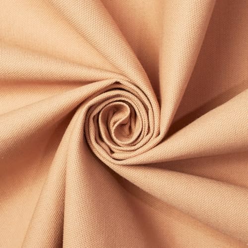 Cotton Duck Canvas Fabric by the Yard - Heavy Duty 10 Oz - Nude