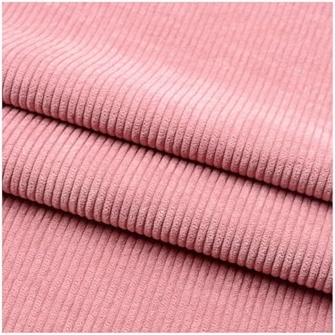 Stretch Corduroy Fabric, 50x155cm Solid Wale Cloth for Apparel & Bags - Pink 3
