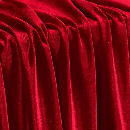 Stretch Velvet Fabric - Soft Dress & Costumes by the Yard - Red