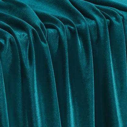 Stretch Velvet Fabric - Soft Dress & Costumes by the Yard - Teal
