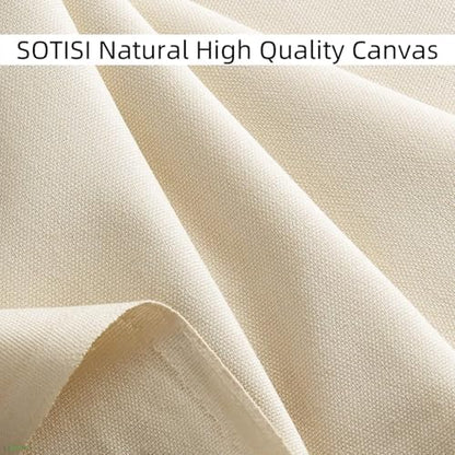 Premium Cotton Canvas Fabric, 10 oz Natural