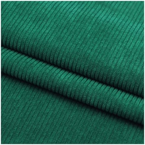 Stretch Corduroy Fabric, 50x155cm Solid Wale Cloth for Apparel & Bags - Green 2