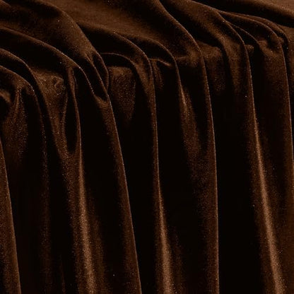 Stretch Velvet Fabric - Soft Dress & Costumes by the Yard - Chocolate Brown