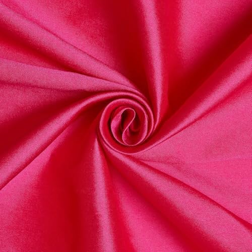 Taffeta Lining Fabric by the Yard - 100% Polyester, 80 GSM - Fuchsia