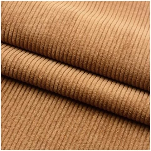 Stretch Corduroy Fabric, 50x155cm Solid Wale Cloth for Apparel & Bags - Camel