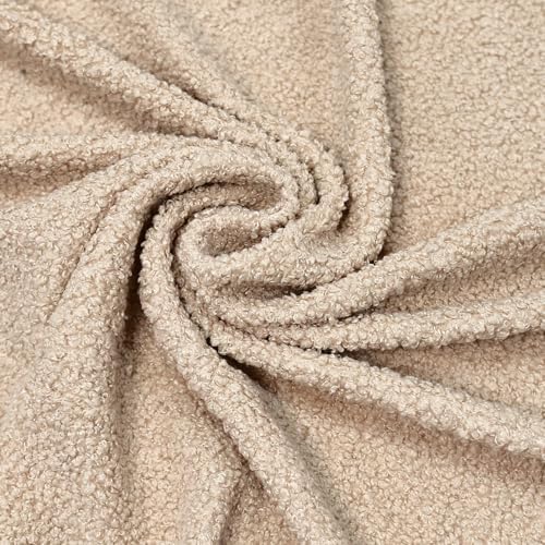 Solid Curly Teddy Fleece Sherpa Fabric - Craft & Apparel by the Yard