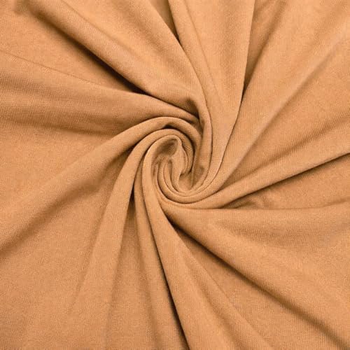 ITY Jersey Knit Fabric by the Yard - 2-Way Stretch Apparel - Camel