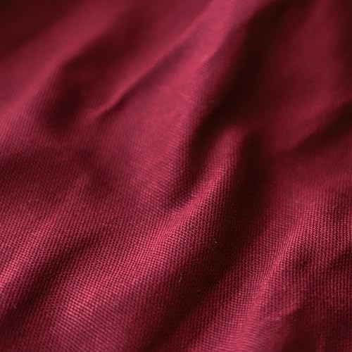 100% Cotton Canvas Fabric, 10oz Heavy for Bags & Upholstery - Red