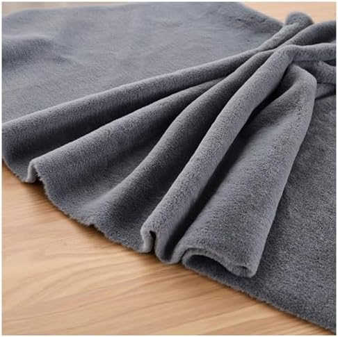 Faux Fur Square Fabric, Shaggy Craft Fur for Costumes & Decor - Dark Grey