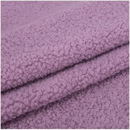 Shaggy Craft Fur Sherpa Fleece Fabric, Plush Cloth for Toys & Throws - Purple