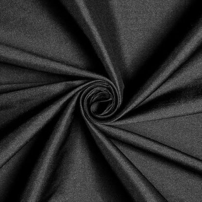Taffeta Lining Fabric by the Yard - 100% Polyester, 80 GSM - Black